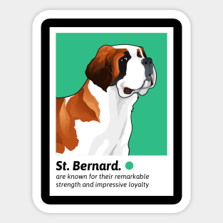 St. Bernard, St. Bernard Dog Lover, St. Bernard Lover Sticker